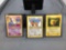 3 Count Lot of Vintage Black Star Promo Pokemon Trading Cards