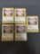 5 Count Lot of Jungle Meowth 56/64 Pokemon Trading Cards