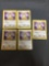 5 Count Lot of Jungle Meowth 56/64 Pokemon Trading Cards