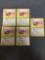 5 Count Lot of Jungle Eevee Pokemon Trading Cards