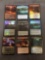 9 Card Lot of Magic the Gathering GOLD SYMBOL Rare Cards with Foils from Collection