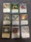 9 Card Lot of Magic the Gathering GOLD SYMBOL Rare Cards with Foils from Collection