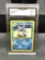 GMA Graded 1999 Pokemon Base Set Unlimited WARTORTLE Trading Card - NM 7