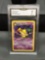 GMA Graded 2000 Pokemon Team Rocket DARK HYPNO Rare Trading Card - NM 7