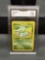 GMA Graded 1999 Pokemon Base Set Unlimited BULBASAUR Trading Card - NM+ 7.5