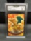 GMA Graded 2000 Topps Pokemon TV Animation Edition CHARIZARD Trading Card - GEM MINT 10