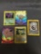 Lot of 5 Vintage Pokemon Holo Holofoil Trading Cards from Collection