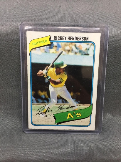 1980 Topps #482 RICKEY HENDERSON A's ROOKIE Baseball Card