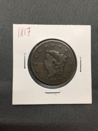 1817 United States 1 Cent Large Cent Penny Cent Coin