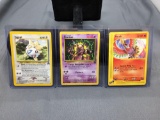 3 Count Lot of Vintage Black Star Promo Pokemon Trading Cards