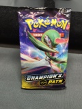 Champion's Path Pokemon Factory Sealed 10 Card Booster Pack from ETB Break