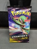 Champion's Path Pokemon Factory Sealed 10 Card Booster Pack from ETB Break