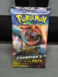 Champion's Path Pokemon Factory Sealed 10 Card Booster Pack from ETB Break