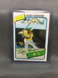 1980 Topps #482 RICKEY HENDERSON A's ROOKIE Baseball Card