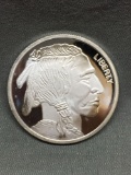 1 Ounce .999 Fine Silver Indian Head Buffalo Silver Bullion Round Coin