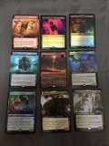 9 Card Lot of Magic the Gathering GOLD SYMBOL Rare Cards with Foils from Collection