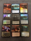 9 Card Lot of Magic the Gathering GOLD SYMBOL Rare Cards with Foils from Collection