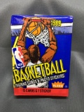 Factory Sealed 1989-90 Fleer Basketball 15 Card & 1 Sticker Pack - Michael Jordan?