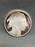 1 Ounce .999 Fine Silver Indian Head Buffalo Silver Bullion Round Coin