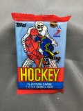 Factory Sealed 1984-85 Topps Hockey 15 Card Pack - Wayne Gretzky?