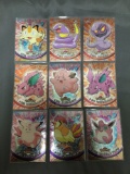 9 Card Lot of Vintage Topps Chrome Pokemon Cards from Huge Pokemon Hoard - WOW