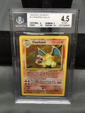 BGS Graded 1999 Pokemon Base Set Unlimited CHARIZARD Holofoil Rare Card - VG-EX+ 4.5