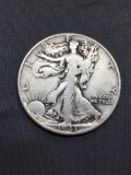 1943 United States Walking Liberty Silver Half Dollar - 90% Silver Coin