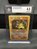 BGS Graded 1999 Pokemon Base Set Unlimited CHARIZARD Holofoil Rare Card - VG-EX+ 4.5