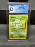 CGC Graded 1999 Pokemon Base Set Unlimited BULBASAUR Trading Card - NM-MT+ 8.5