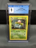 CGC Graded 1999 Pokemon Base Set Unlimited IVYSAUR Trading Card - MINT 9