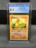 CGC Graded 1999 Pokemon Base Set Shadowless CHARMANDER Trading Card - NM-MT+ 8.5