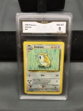 GMA Graded 1999 Pokemon Base Set Unlimited RATICATE Trading Card - NM-MT 8