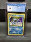 CGC Graded 1999 Pokemon Fossil 1st Edition GOLDUCK Trading Card - MINT 9