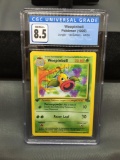 CGC Graded 1999 Pokemon Jungle 1st Edition WEEPINBELL Trading Card - NM-MT+ 8.5