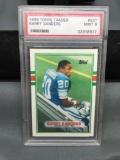 PSA Graded 1989 Topps Traded BARRY SANDERS Lions ROOKIE Football Card - MINT 9