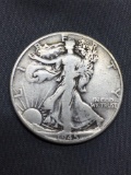 1945 United States Walking Liberty Silver Half Dollar - 90% Silver Coin