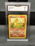 GMA Graded 1999 Pokemon Base Set Unlimited CHARMANDER Trading Card - NM 7