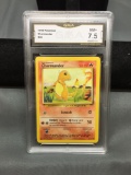 GMA Graded 1999 Pokemon Base Set Unlimited CHARMANDER Trading Card - NM+ 7.5