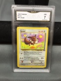 GMA Graded 1999 Pokemon Jungle Unlimited EEVEE Trading Card - NM 7