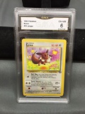 GMA Graded 1999 Pokemon Jungle Unlimited EEVEE Trading Card - EX-NM 6