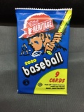 Factory Sealed 2020 Topps Heritage Baseball 9 Card Hobby Pack