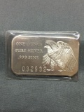 1 Troy Ounce .999 Fine Silver Silver Eagle Designed Silver Bullion Bar