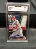 GMA Graded 2018 Topps MIKE TROUT Angels Baseball Card - NM 7