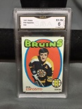GMA Graded 1971-72 Topps #20 PHIL ESPOSITO Bruins Vintage Hockey Card - EX-NM 6