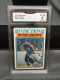 GMA Graded 1982-83 O-Pee-Chee #107 WAYNE GRETZKY In Action Oilers Vintage Hockey Card - EX-NM 6