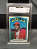 GMA Graded 1972 Topps #130 BOB GIBSON Cardinals Vintage Baseball Card - NM 7