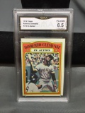 GMA Graded 1972 Topps #310 ROBERTO CLEMENTE Pirates In Action Vintage Baseball Card - EX-NM+ 6.5