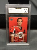 GMA Graded 2008 Upper Deck MATT RYAN Falcons ROOKIE Football Card - NM-MT 8