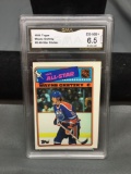 GMA Graded 1988-89 Topps Sticker #8 WAYNE GRETZKY Oilers Vintage Hockey Card - EX-NM+ 6.5