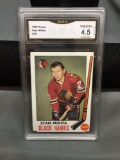 GMA Graded 1969-70 Topps #76 STAN MAKITA Black Hawks Vintage Hockey Card - VG-EX+ 4.5